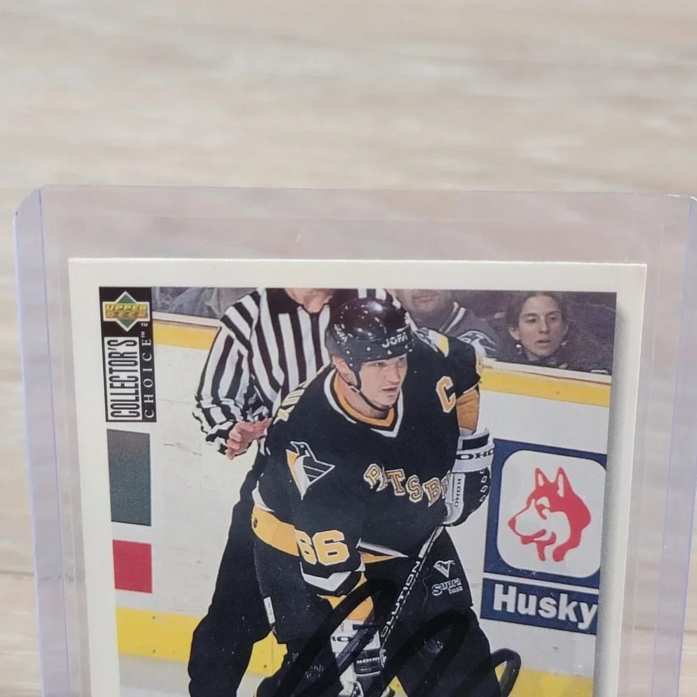 Mario Lemieux Autographed 1995 Upper Deck Collectors Choice Pittsburgh Penguins